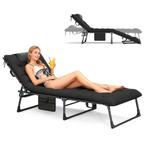 LIVSK Opvouwbare Campingstoel - 8 Posities - Afneembare Matr, Verzenden, Nieuw