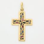 Hanger - 18 karaat Geel goud - Saffier-Robijn, Sieraden, Tassen en Uiterlijk, Antieke sieraden