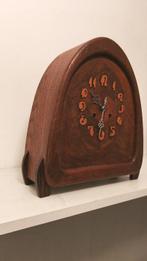 Amsterdamse School pendule klok - Art Deco eiken- coromandel, Antiek en Kunst, Antiek | Klokken