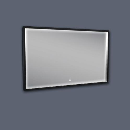 Badkamerspiegel BWS Miami LED Verlichting Mat Zwart 100x60, Doe-het-zelf en Verbouw, Sanitair, Bad, Nieuw, Ophalen of Verzenden