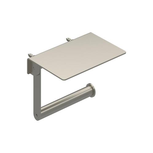 Toiletrolhouder IVY Met Planchet Geborsteld Nickel PVD, Doe-het-zelf en Verbouw, Sanitair, Bad, Nieuw, Ophalen of Verzenden