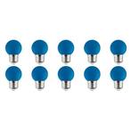 LED Lamp 10 Pack - Romba - Blauw Gekleurd - E27 Fitting - 1W, Huis en Inrichting, Lampen | Tafellampen, Ophalen of Verzenden, Nieuw