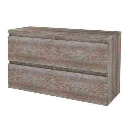 Badmeubelset BWS Salt 120x46cm Greeploos 4 Lades Met, Doe-het-zelf en Verbouw, Sanitair, Bad, Nieuw, Chroom, Ophalen of Verzenden