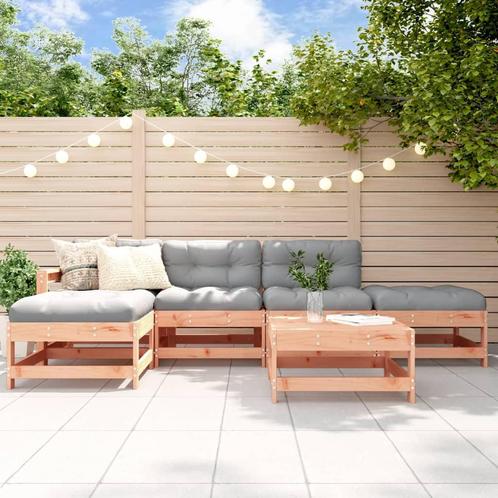 vidaXL 6-delige Loungeset massief douglashout, Tuin en Terras, Tuinsets en Loungesets, Loungeset, Nieuw, 6 zitplaatsen, Verzenden