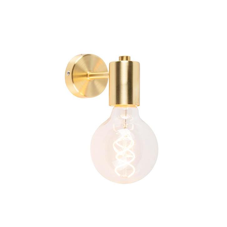 Art deco wandlamp goud kantelbaar - Facil, Huis en Inrichting, Lampen | Wandlampen, Nieuw, Overige materialen