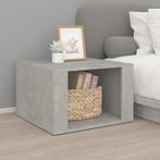 vidaXL Nachtkastje 57x55x36 cm bewerkt hout betongrijs, Verzenden, Nieuw, 45 tot 65 cm, Minder dan 55 cm
