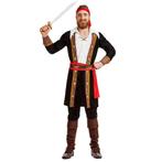 Piraat Kostuum Zwart Rood Heren, Kleding | Heren, Nieuw, Verzenden