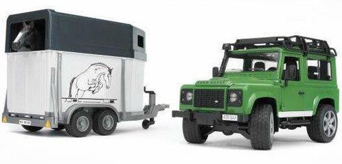Bruder 2592 Land Rover met paardentrailer, Kinderen en Baby's, Speelgoed | Overig