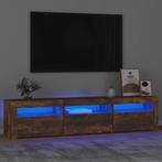 vidaXL Tv-meubel met LED-verlichting 180x35x40 cm gerookt, Huis en Inrichting, Kasten | Televisiemeubels, Verzenden, 150 tot 200 cm