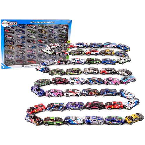XXL 48-delige metalen auto set met pull back functie, Kinderen en Baby's, Speelgoed | Racebanen, Ophalen of Verzenden