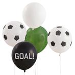 Voetbal Ballonnen Goal 30cm 5st, Verzenden, Nieuw