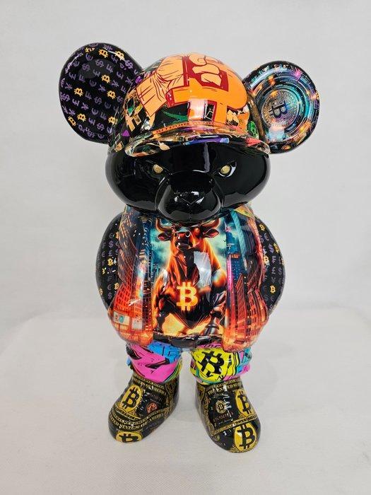 ArtBrut by Ann - AngryBear x Bitcoin, Antiek en Kunst, Kunst | Designobjecten