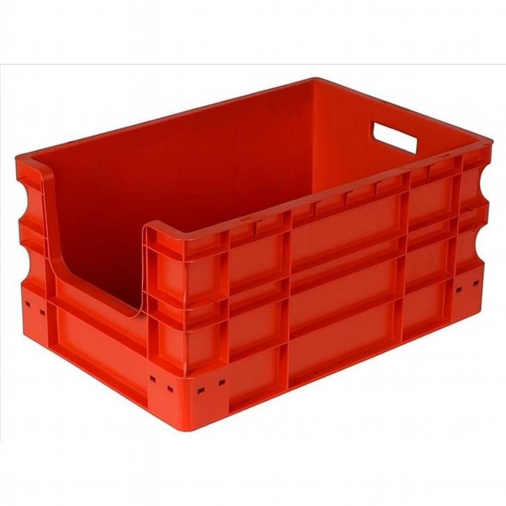 Kunststof stapelbakken - Rood - Polypropyleen (PP) -, Zakelijke goederen, Kantoor en Winkelinrichting | Magazijn, Stelling en Opslag