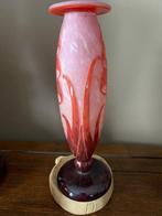 Le Verre Français - Vaas - Glas - H. 24,5 cm, Antiek en Kunst, Antiek | Glas en Kristal