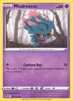 Misdreavus 063/195 Silver Tempest, Hobby en Vrije tijd, Verzamelkaartspellen | Pokémon, Losse kaart, Nieuw, Foil, Ophalen of Verzenden