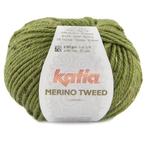 Katia Merino Tweed - 317 bosgroen - Merinogaren, Hobby en Vrije tijd, Breien en Haken, Ophalen of Verzenden, Nieuw