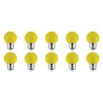 LED Lamp 10 Pack - Romba - Geel Gekleurd - E27 Fitting - 1W, Huis en Inrichting, Lampen | Tafellampen, Ophalen of Verzenden, Nieuw
