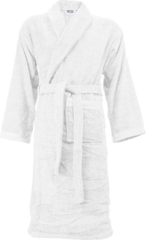 The One  - XXL/3XL - Badstoffen Badjas met capuchon Wit, Huis en Inrichting, Badkamer | Badtextiel en Accessoires, Verzenden