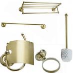 Gouden accessoire set 4 delig goudkleurig afgewerkt, Nieuw, Verzenden