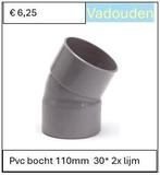PVC BOCHT 30* 2 x LIJM, Ophalen of Verzenden, Nieuw