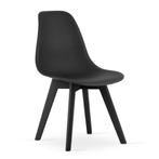 Eetkamerstoelen KITO - set van 4 - zwart - met zwart onde..., Ophalen of Verzenden, Nieuw