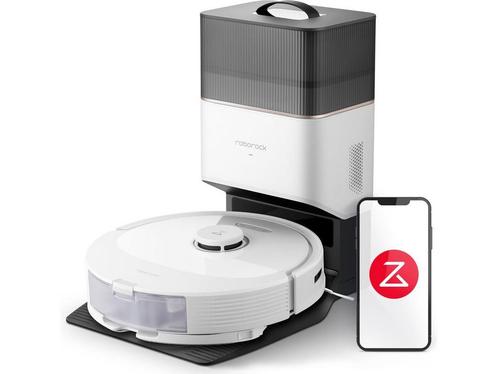 Roborock Q8 Max+ - Robotstofzuigers - Wit - DuoRoller -, Huis en Inrichting, Woonaccessoires | Overige, Zo goed als nieuw, Verzenden