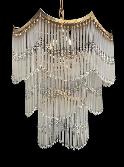 Kroonluchter - Vintage kroonluchter met zeven lampen, Antiek en Kunst, Curiosa en Brocante