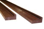 Gerecycled kunststof funderingsbalk 1 stuk, bruin, 3 meter, Verzenden, Nieuw