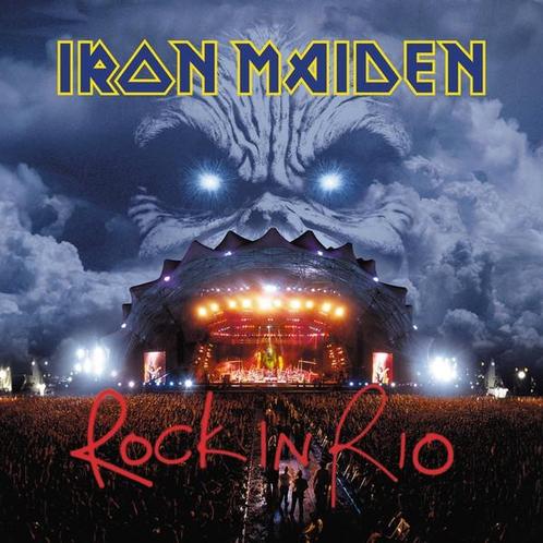 LP gebruikt - Iron Maiden - Rock In Rio, Cd's en Dvd's, Vinyl | Hardrock en Metal, Zo goed als nieuw, Verzenden