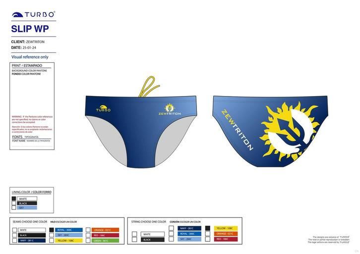 Turbo waterpolobroek zew triton, Watersport en Boten, Waterpolo, Nieuw, Verzenden