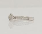 Verlovingsring - 14 karaat Witgoud - 0.55ct. tw. Diamant, Sieraden, Tassen en Uiterlijk, Antieke sieraden