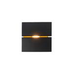 Moderne wandlamp zwart met goud 9,7 cm - Transfer Groove, Huis en Inrichting, Nieuw, Modern