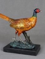 sculptuur, Pheasant - 2,2 kg - 19 cm - Koud geverfd brons