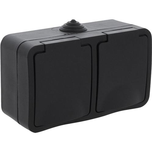 Buitenstopcontact - Opbouw - Enkel - Waterdicht IP54, Tuin en Terras, Buitenverlichting, Led, Minder dan 50 watt, Nieuw, Kunststof