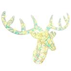 vidaXL Rendier trek slede met 140 LED Warmwit 68 x 36.5 x, Verzenden, Nieuw