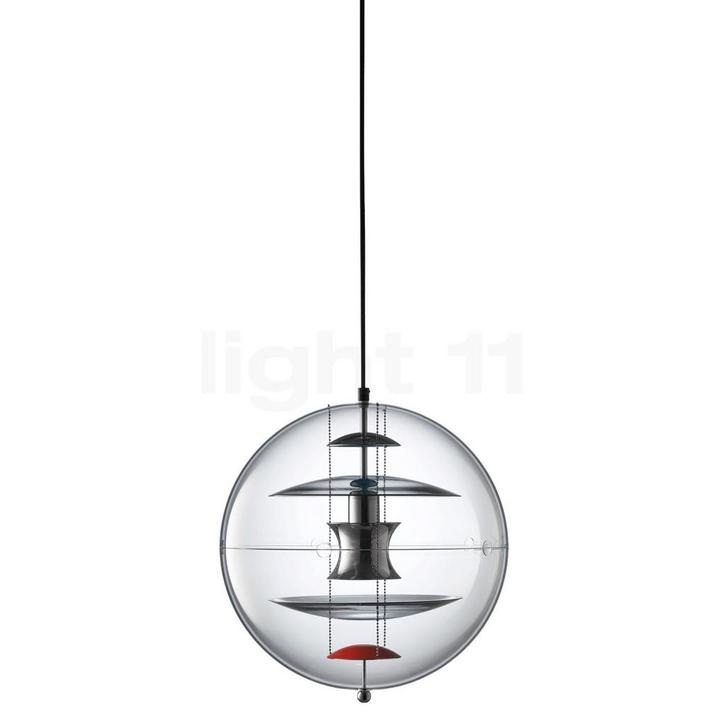 Verpan VP Globe Coloured Glass Hanglamp, transparant, Huis en Inrichting, Lampen | Hanglampen, Nieuw, Verzenden