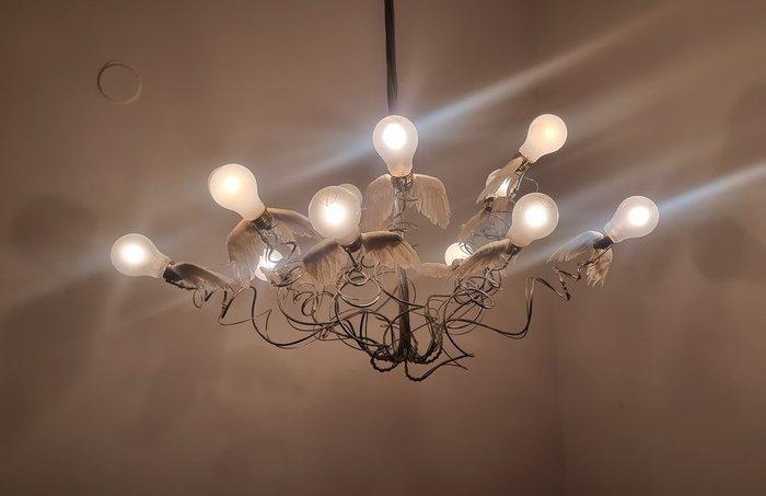 Ingo Maurer - Ingo Maurer - Plafondlamp - Birdie - Metaal, Antiek en Kunst, Antiek | Lampen