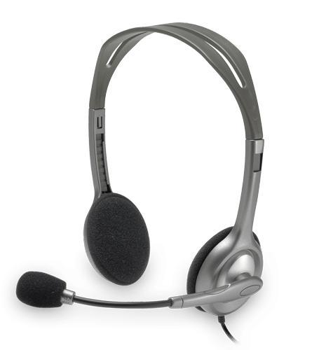 Logitech H110 Stereo Headset (Grijs) Tweede kans, Computers en Software, Overige Computers en Software, Refurbished, Ophalen of Verzenden