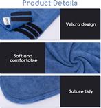 Hondenbadjas - Badjas hond - Ruglengte 75 cm - XL - Blauw -, Verzenden, Zo goed als nieuw