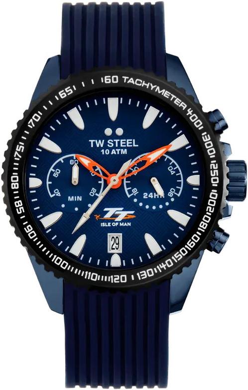 TW Steel TW VAS1 TT Isle of Man Edition horloge, Sieraden, Tassen en Uiterlijk, Horloges | Heren, Kunststof, Nieuw, Staal, Overige merken
