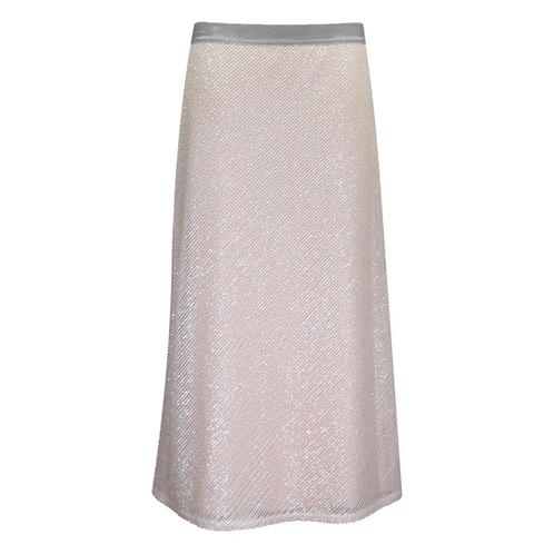 Louis and Mia • beige midi rok pailletten • 38, Kleding | Dames, Rokken, Beige, Nieuw, Maat 38/40 (M), Verzenden