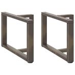 vidaXL Salontafelpoten 2 st T-vormig 70x25x(42-43) cm staal, Verzenden, Nieuw