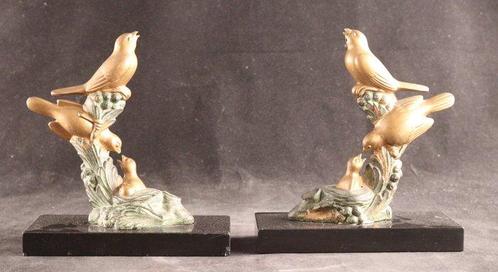 Art Deco - Boekensteunen (2) - Marmer, Metaal, Antiek en Kunst, Kunst | Designobjecten