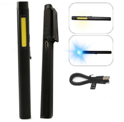 Tactische Zaklamp - 2x LED + UVÂ - 15,4cm, Caravans en Kamperen, Zaklampen, Ophalen of Verzenden