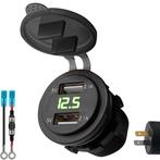 ProRide 12V USB Stopcontact 2 Poorten Inbouw met Voltmeter -, Verzenden, Nieuw