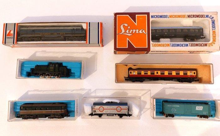 Lima, Atlas, Minitrix N - 2381-333-220284 lg-2195-2191 -, Hobby en Vrije tijd, Modeltreinen | N-Spoor