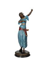 sculptuur, Eastern Dancer - Arab art - 57 cm - Brons, Marmer