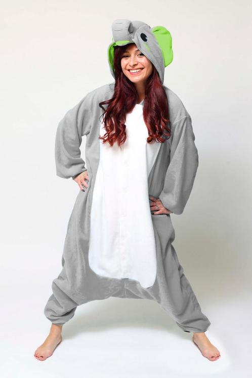 Onesie Grijze Olifant Pak L-XL Olifantenpak Kostuum Grijs Ju, Kleding | Heren, Carnavalskleding en Feestkleding, Kleding, Nieuw