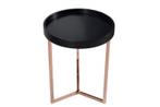 Extravagante bijzettafel MODULAR 40cm mat zwart koper rond, Huis en Inrichting, Tafels | Salontafels, Ophalen of Verzenden, Nieuw
