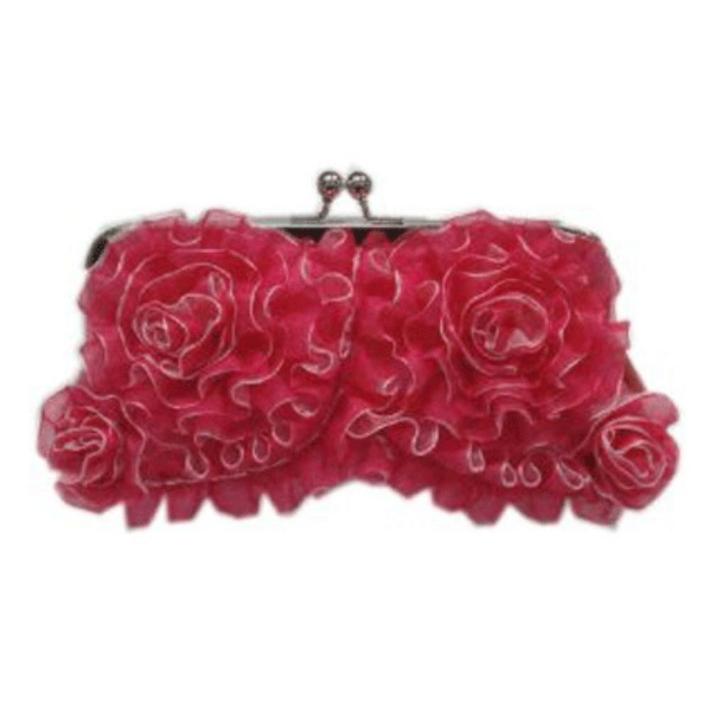 Handtasje met roze rouches - Tassen, Hobby en Vrije tijd, Feestartikelen, Ophalen of Verzenden